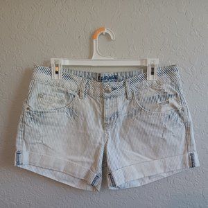 Nautical striped faded shorts - size 8